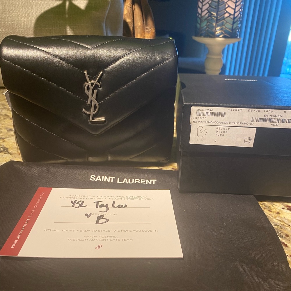 YSL Toy LouLou Black Leather Bag